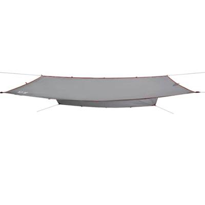 Kampeerluifel waterdicht 300x294 cm grijs en oranje Kampeerluifel waterdicht 300x294 cm grijs en oranje