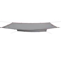 Kampeerluifel waterdicht 300x294 cm grijs en oranje - thumbnail