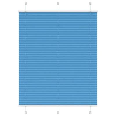 VidaXL Plissé rolgordijn 105x150cm stofbreedte 104,4cm polyester blauw