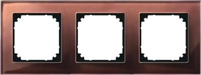 Merten 489315 Afdekking Frame 3-voudig System M, M-Plan Bruin 1 stuk(s)