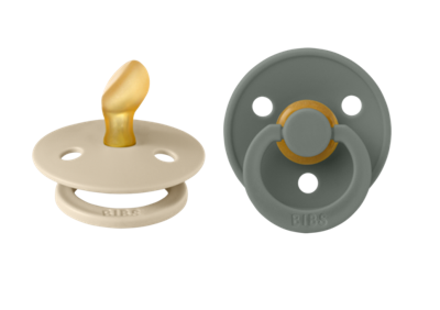 Bibs Fopspeen 0-6 Maanden Anatomic Vanilla/Pine