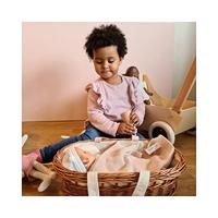 Rieten poppendraagmand - Emma Les Petits - thumbnail