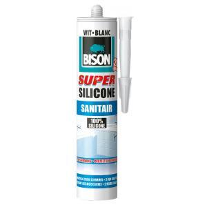 Bison Super siliconenkit Sanitair Wit Crt 300ML - 6302411