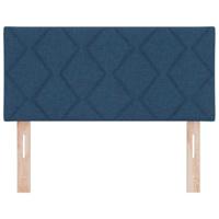 Stoffen Hoofdbord Geometrisch met hoofdeinde Blauw 90 cm Stof - thumbnail
