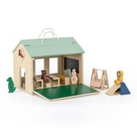 Trixie houten school met accessoires - thumbnail