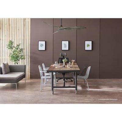 CasaFan ECO AIRSCREW 152 MS-GW Plafondventilator 28 W (Ø x h) 1520 mm x 275 mm Zwart (mat) Met afstandsbediening, Met wintermodus