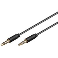 Goobay 69107 AV Audio Aansluitkabel [1x Jackplug male 3,5 mm - 1x Jackplug male 3,5 mm] 2.00 m Zwart - thumbnail
