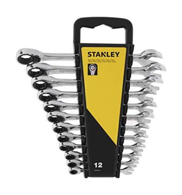 Stanley handgereedschap RINGSTEEKSLEUTELSET MET RATELRING 12 DELIG - STMT82847-0 - thumbnail