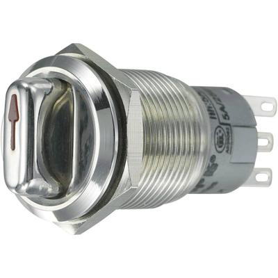 TRU COMPONENTS LAS1-AGQ-22X/31 Vandalismebestendige draaischakelaar 250 V/AC 3 A Schakelposities 2 2 x 45 ° IP65 1 stuk(s)