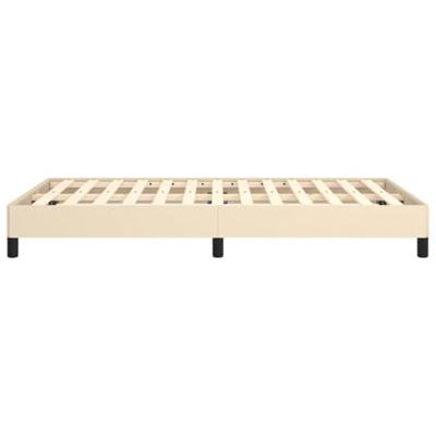 Bedframe stof crmekleurig 120x200 cm Bedframe stof crmekleurig 120x200 cm