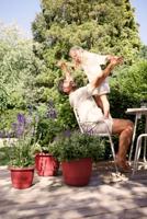 Bloempot - ELHO - Amiga Rond 40 - Rood - Ø 39 x H 29 cm - Buiten - 100% gerecycled - thumbnail