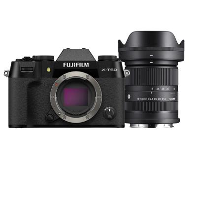 Fujifilm X-T50 zwart + Sigma 18-50mm F/2.8 DC DN Contemporary Fujifilm X