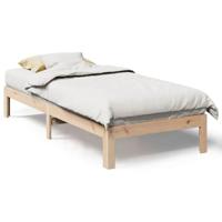 Bedframe zonder matras massief grenenhout 80x200 cm - thumbnail