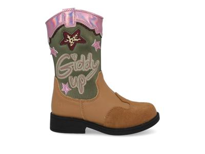 ShoesMe NW25W008-A cognac green pin Groen maat 26