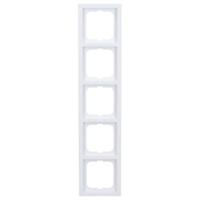 Busch-Jaeger 5-voudig afdekraam 1725-184K studiowit - thumbnail