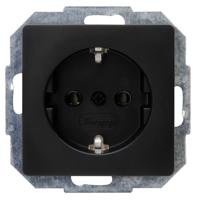 Kopp 923550080 Wandcontactdoos Inzetstuk Paris Zwart (mat) 1 stuk(s) - thumbnail