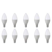 LED Lampen Set van 10 - E14 Fitting - 4W - Helder Koud Wit 6400K - thumbnail