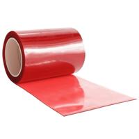 VidaXL Deurgordijn 300x2,6 mm 10 m pvc rood - thumbnail