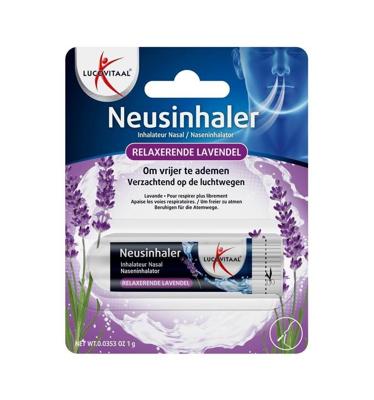 Lucovitaal Neusinhaler Vrijer Ademen Relaxerende Lavendel 1g