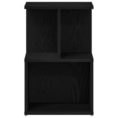 Nachtkastje 2 pcs Zwart eiken 35 x 35 x 55 cm Bewerkt hout