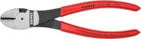 Knipex Kraft-Seitenschneider 180mm tauchbeschichtet Knipex 74 01 180 Werkplaats Kracht-zijsnijtang Met facet 180 mm - thumbnail