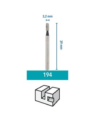 Dremel accessoires Frees HSS cilindervorm 3,2 mm | 26150194JA - 26150194JA - thumbnail