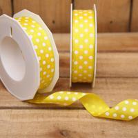 Bonbon doosjes - Chocolade doosje - Polka dot geel 605 - 1 stuks - thumbnail