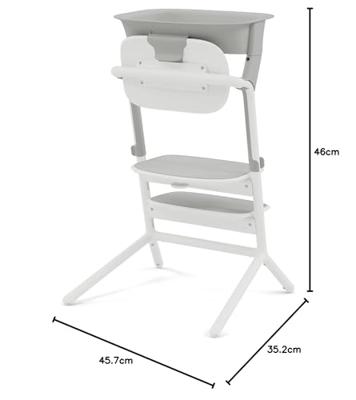 Lemo 2 schaalbare en verstelbare leertorenset - suède grijs - CYBEX