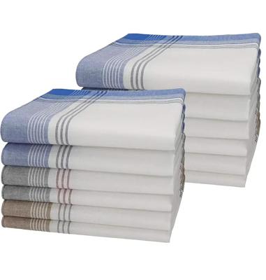 12 stuks heren zakdoeken - White Summer - Betaalbare katoenen zakdoeken - 100% katoen