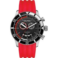 Horlogeband Nautica A17584G Rubber Rood 24mm - thumbnail