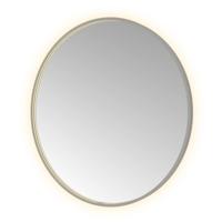 Spiegel Hotbath &MORE 100x100 cm LED-Verlichting Spiegelverwarming Rond Geborsteld Gunmetal - thumbnail