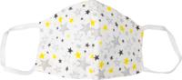 Wasbaar mondmasker, stars motief, maat: kinderen, pak van 5 stuks - thumbnail