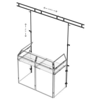 Vonyx DB3L lichtbrug voor Vonyx DB3 DJ Booth