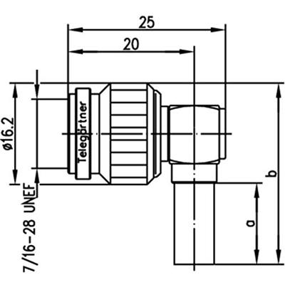 Telegärtner 100023697 100023697 TNC-connector Stekker, haaks 50 Ω 1 stuk(s) Telegärtner 100023697 100023697 TNC-connector Stekker, haaks 50 Ω 1 stuk(s)