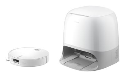 Robotstofzuiger en dweilrobot - Roborock Qrevo Curv 2 ProX - Gebruiksduur 180 min - Zuigkracht 25.000 Pa - LiDAR-navigatie - Stofreservoir van 470 ml