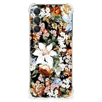 Case voor Samsung Galaxy A05s Dark Flowers - thumbnail