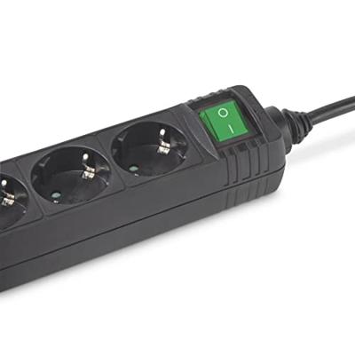 Hama 00223004 Stekkerdoos met schakelaar Zwart Randaarde stekker 1 stuk(s)
