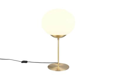 Trio TafellampFomento Ø 30cm - messing met wit glas - 563100108