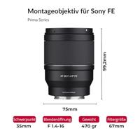 Samyang AF 35mm F/1.4 P Sony FE - thumbnail