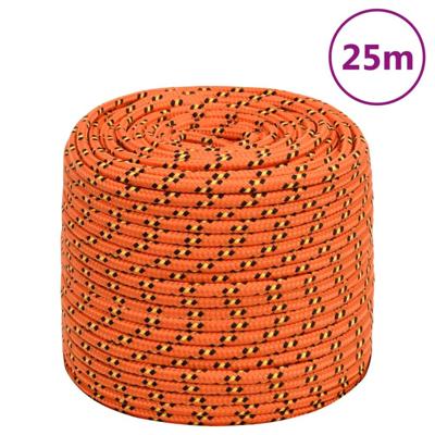 Boottouw 10 mm 25 m polypropyleen oranje
