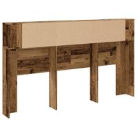 Hoofdbordkast 180x18,5x102,5 cm bewerkt hout oud houtkleurig - thumbnail