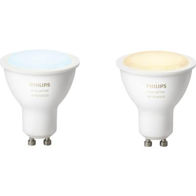 Philips Hue LED Spot GU10 White Ambiance Duo Pack met Bluetooth