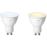 Philips Hue LED Spot GU10 White Ambiance Duo Pack met Bluetooth - thumbnail