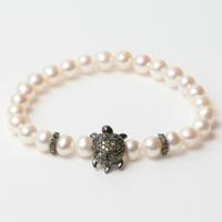 Lancaster JLA-BR-TURTLE-3-WH 16 mm Dames armband - thumbnail