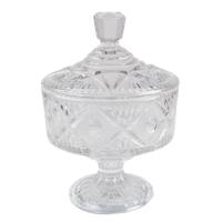 Clayre & Eef Glazen potje Ø 12x17 cm Rond Potje - thumbnail