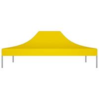 VidaXL Partytentdak 270 g/m² 4,5x3 m geel - thumbnail