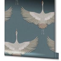 Marburg Kumano; The New Design Book Behang met kraanvogels - 34531 - thumbnail