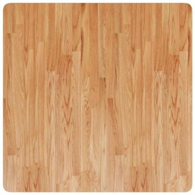 Tafelblad vierkant 80x80x2,5cm massief eiken lichtbruin