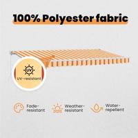 VidaXL Inklapbaar zonnescherm multikleur 400 x 200 cm - thumbnail