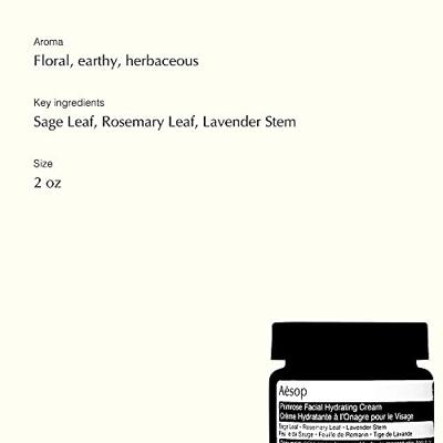 Aesop Primrose Facial Hydarting Cream 60 ml Aesop Primrose Facial Hydarting Cream 60 ml